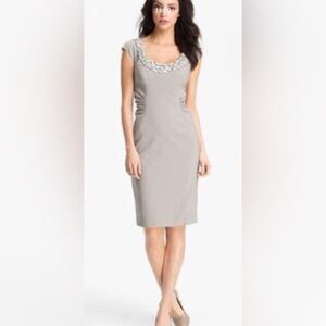 Elegant Gray Sleeveless Dress